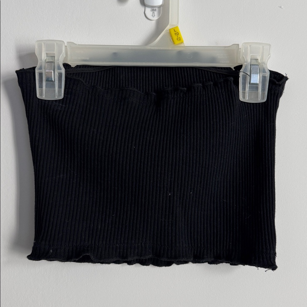 Zaful Black Ribbed Crop Top Size S - Picture 4 of 4